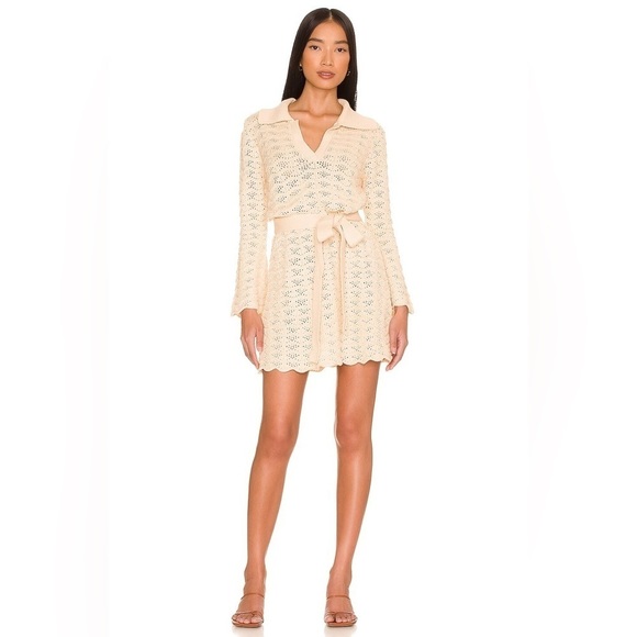 Spell and the Gypsy Road to Paradise Knit Mini Dress in Wheat - Picture 7 of 7